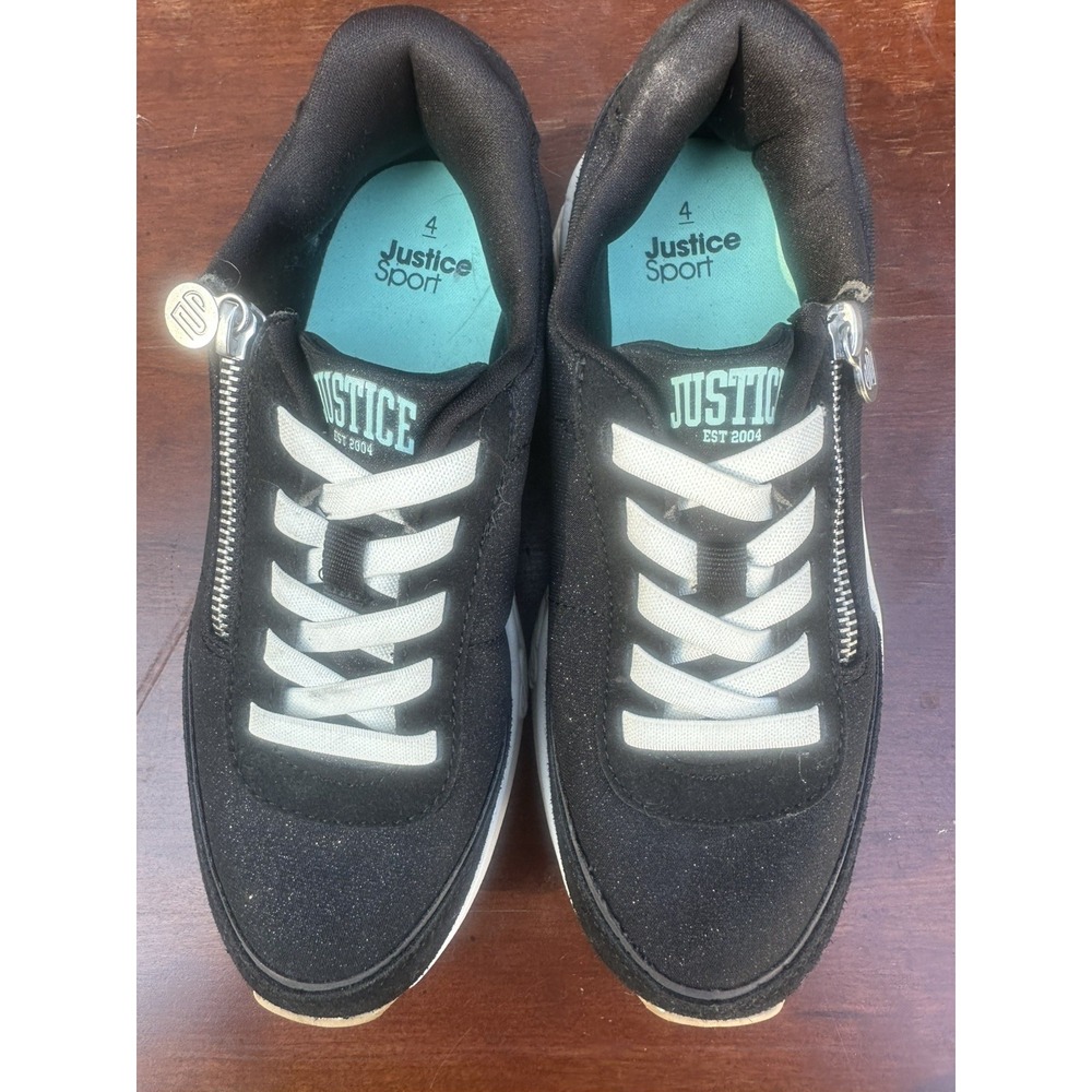 Justice Big Girl Varsity Sneakers size 4